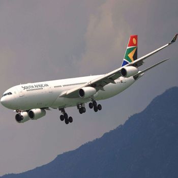 China-South Africa, by air