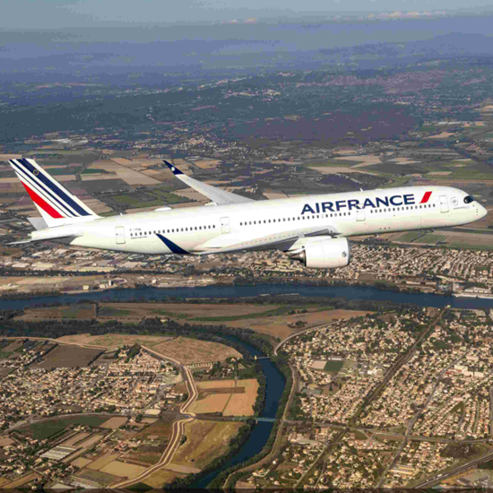 China-France, by air